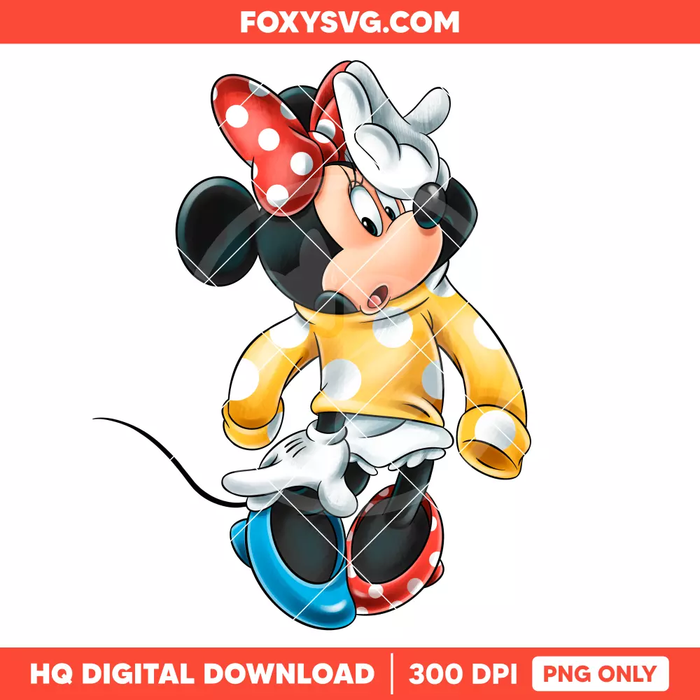 Cute Minnie Mouse PNG, Mickey & Friends PNG, Disney PNG, Sublimation PNG