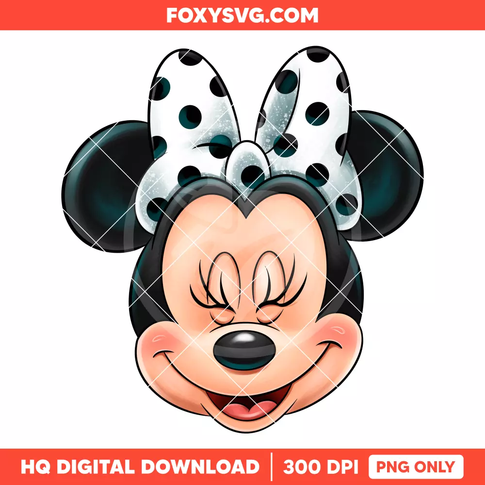 Minnie Mouse Bow Head PNG, Mickey & Friends PNG, Disney PNG, Sublimation PNG