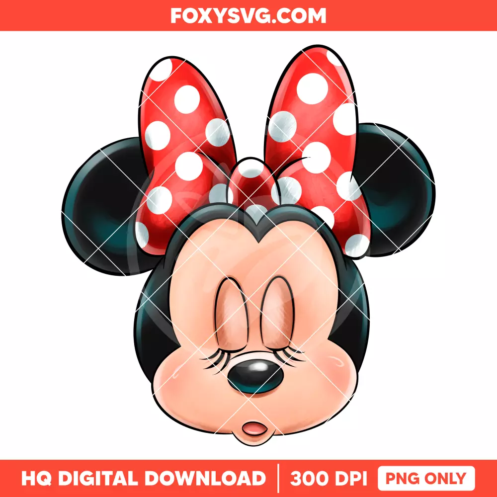 Minnie Mouse Bow Head PNG, Mickey & Friends PNG, Disney PNG, Sublimation PNG