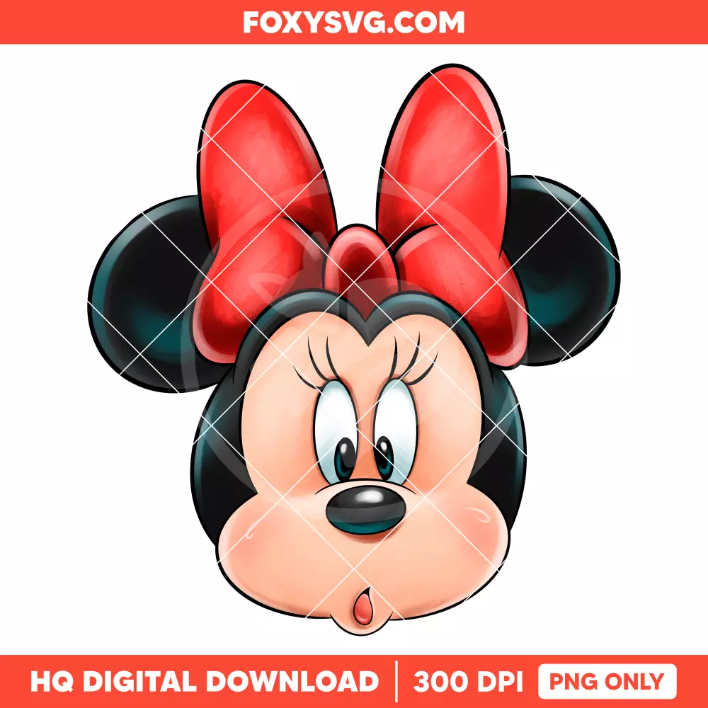 Minnie Mouse Bow Head PNG, Mickey & Friends PNG, Disney PNG, Sublimation PNG