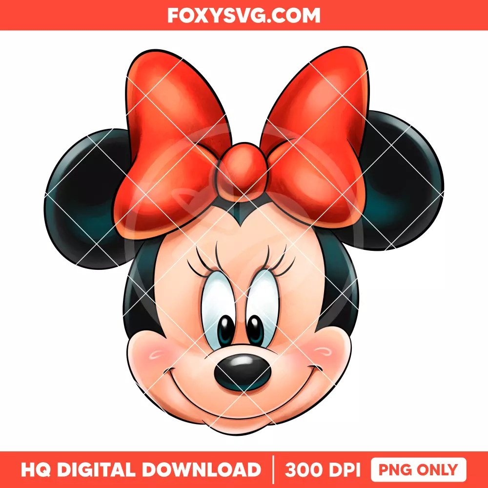 Minnie Mouse Bow Head PNG, Mickey & Friends PNG, Disney PNG, Sublimation PNG