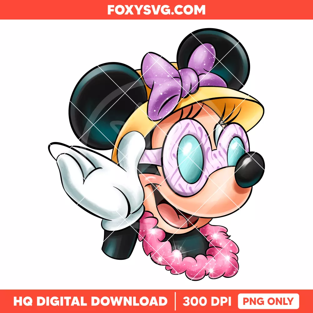 Minnie Mouse Sunglasses PNG, Mickey & Friends PNG, Disney PNG, Sublimation PNG
