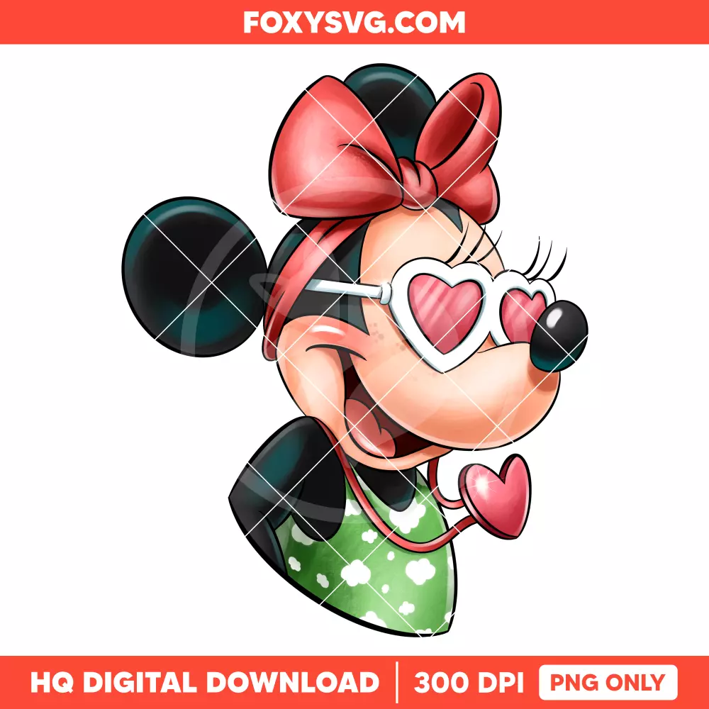 Minnie Mouse Sunglasses PNG, Mickey & Friends PNG, Disney PNG, Sublimation PNG