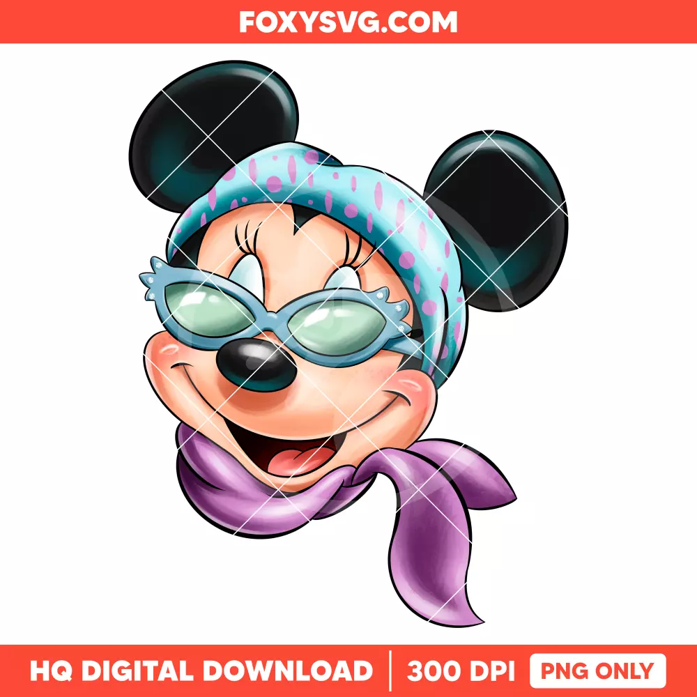 Minnie Mouse Sunglasses PNG, Mickey & Friends PNG, Disney PNG, Sublimation PNG