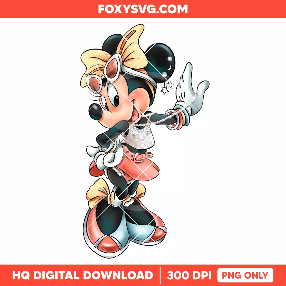 Minnie Mouse Summer PNG, Mickey & Friends PNG, Disney PNG, Sublimation PNG