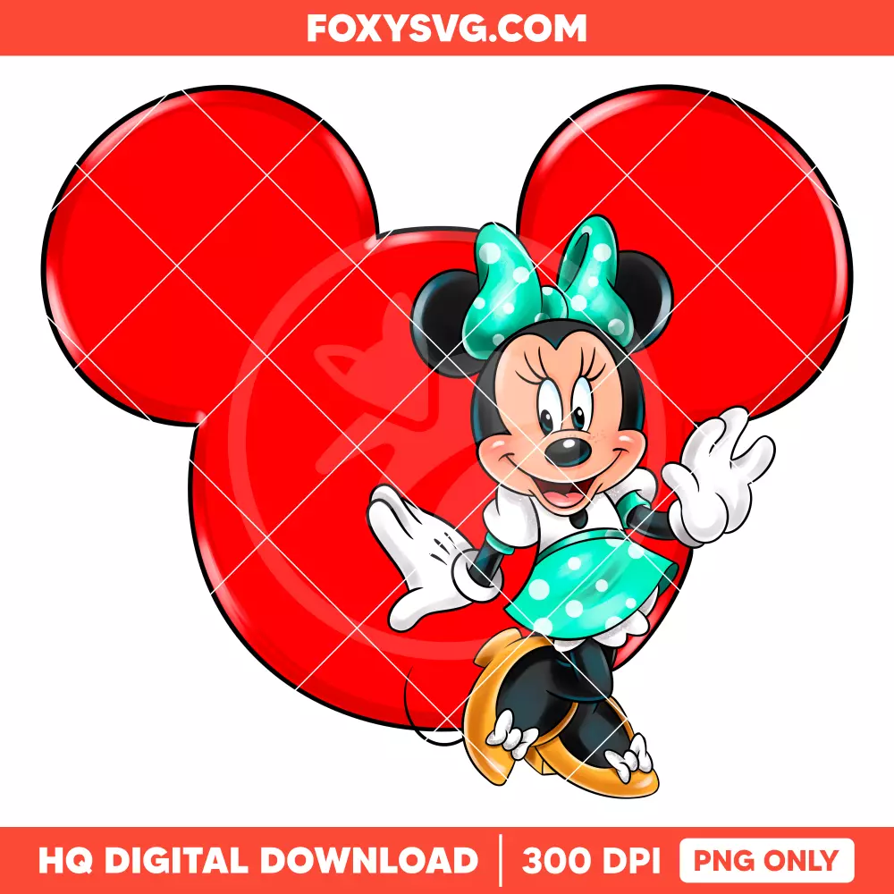 Cute Minnie Mouse PNG, Mickey & Friends PNG, Disney PNG, Sublimation PNG