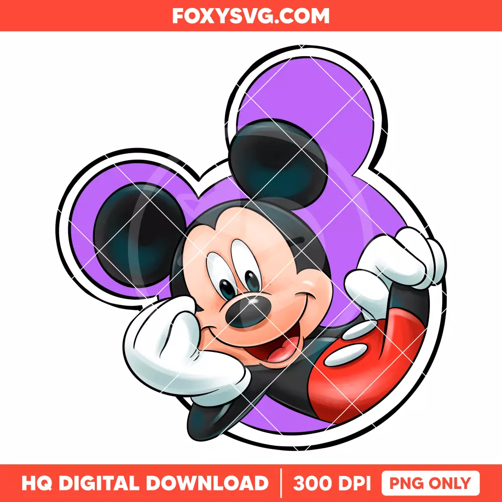 Cute Mickey Mouse PNG, Mickey & Friends PNG, Disney PNG, Sublimation PNG