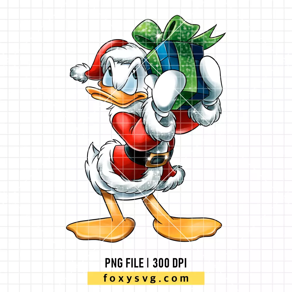 Donald Duck Christmas PNG, Christmas PNG, Disney PNG, Sublimation PNG