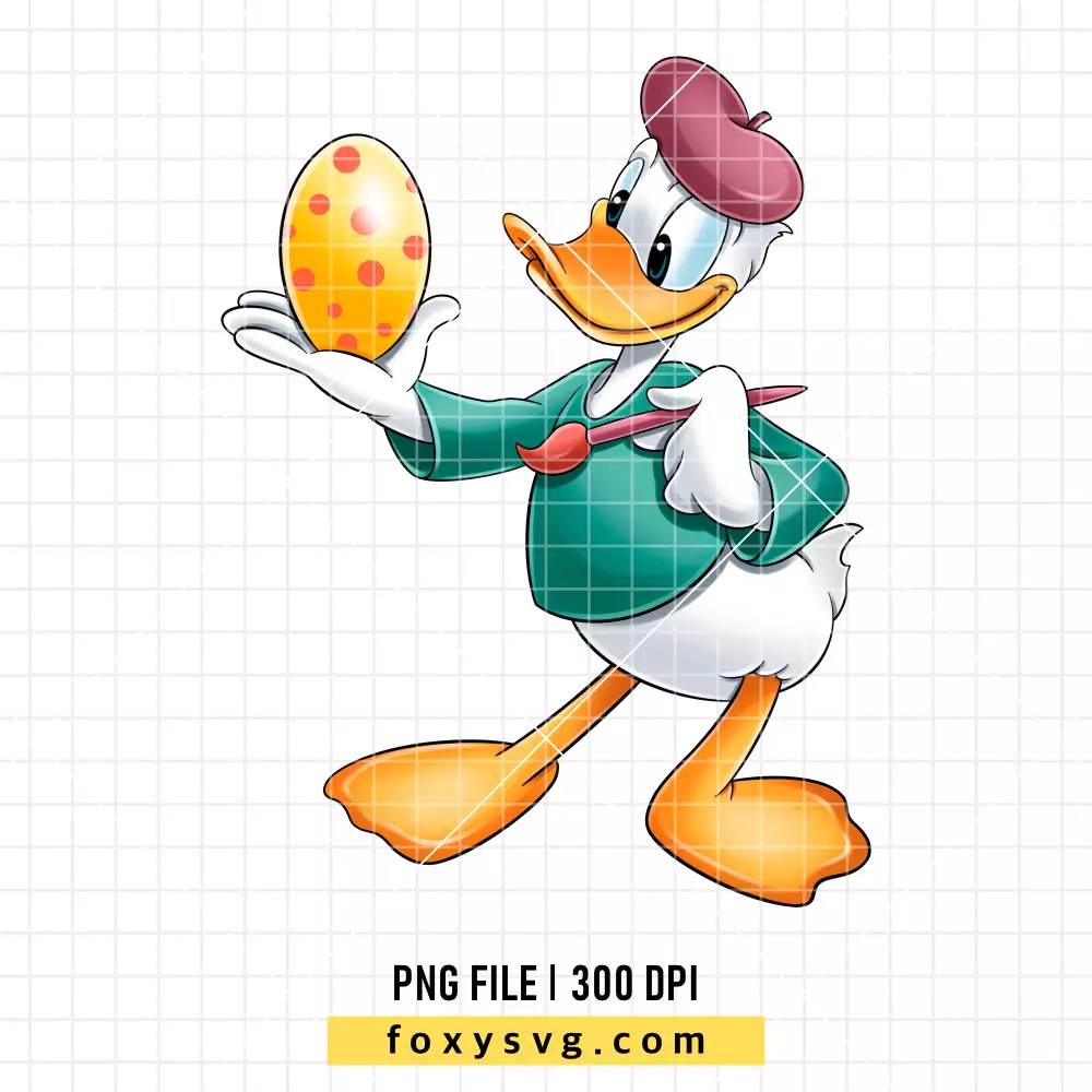 Donald Duck Easter PNG, Happy Easter PNG, Disney PNG, Sublimation PNG