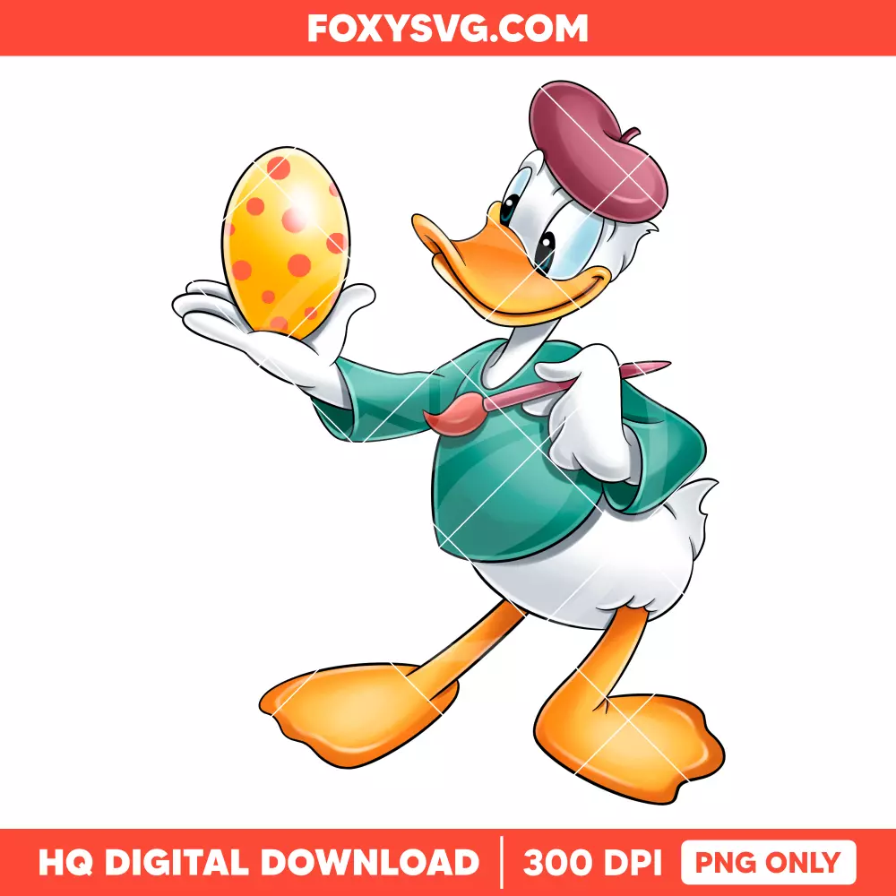 Donald Duck Easter PNG, Happy Easter PNG, Disney PNG, Sublimation PNG