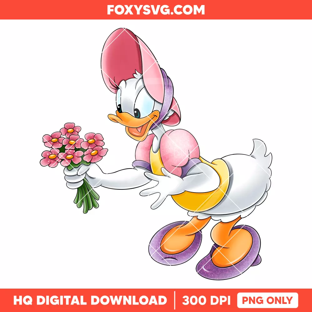 Daisy Duck Easter PNG, Happy Easter PNG, Disney PNG, Sublimation PNG