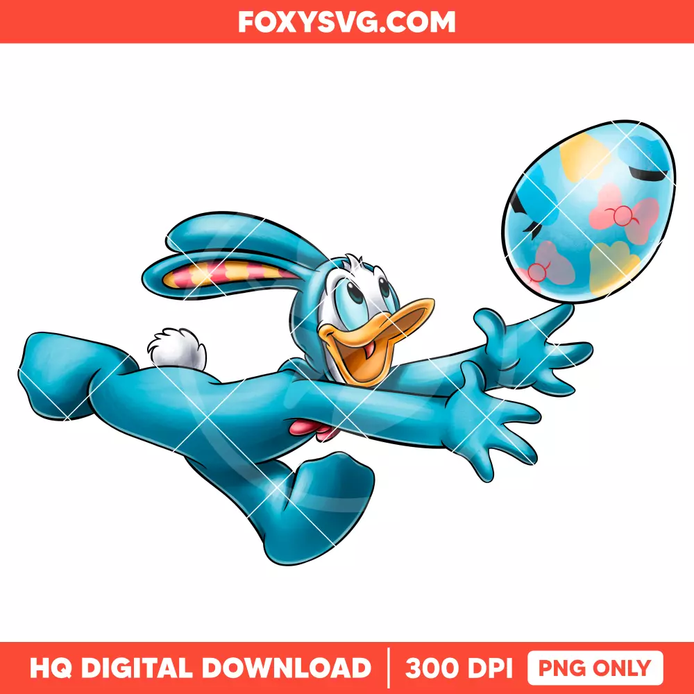 Donald Duck Easter Egg PNG, Happy Easter PNG, Disney PNG, Sublimation PNG