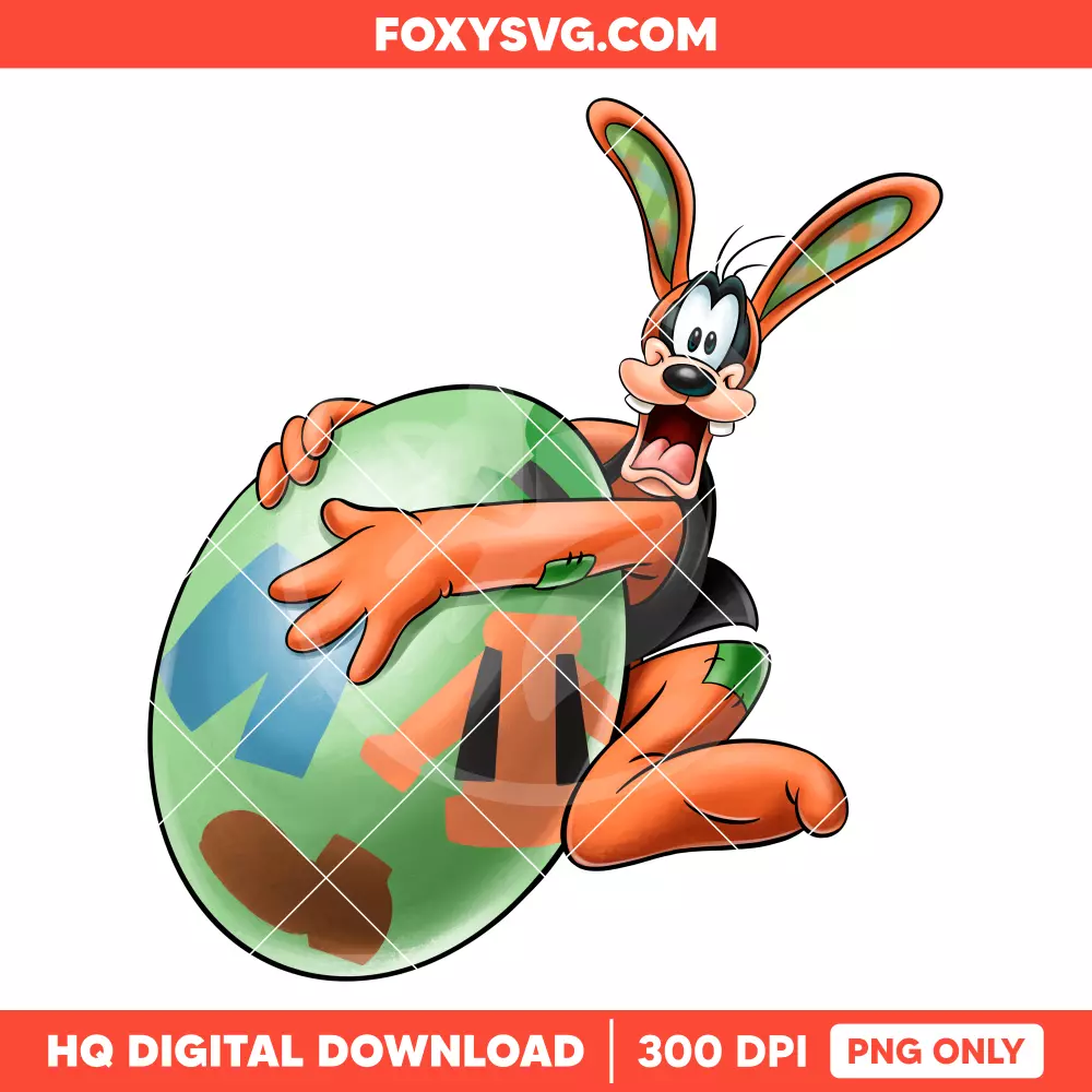 Goofy Easter Egg PNG, Happy Easter PNG, Disney PNG, Sublimation PNG