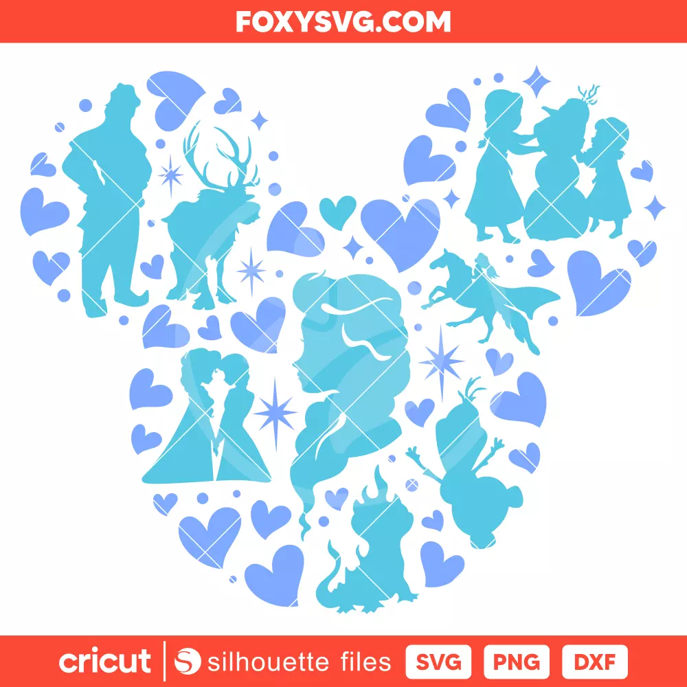 Elsa Frozen Svg, Disney Princess Svg, Cricut, Silhouette SVG Cut File