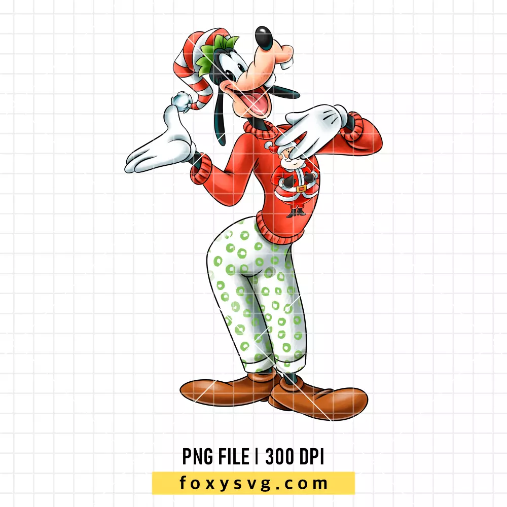 Goofy Christmas PNG, Christmas PNG, Disney PNG, Sublimation PNG