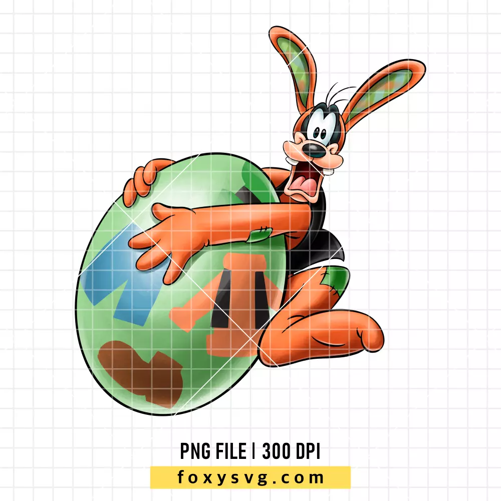 Goofy Easter Egg PNG, Happy Easter PNG, Disney PNG, Sublimation PNG