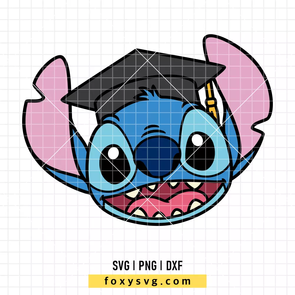 Graduate Stitch Senior Head SVG, PNG | Free SVG Cut File for Cricut & Silhouette
