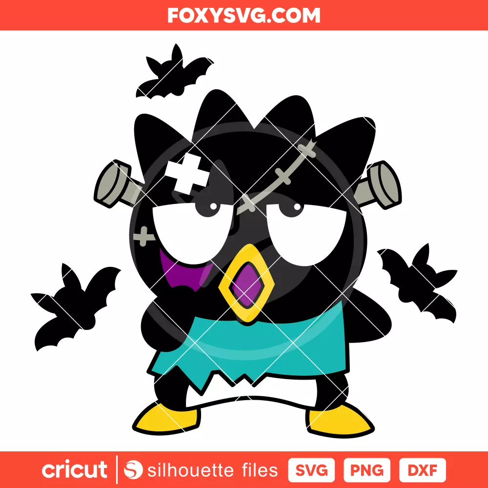 Badtz Maru Frankenstein Svg, Sanrio Svg, Halloween Svg, Cricut, Silhouette SVG Cut File