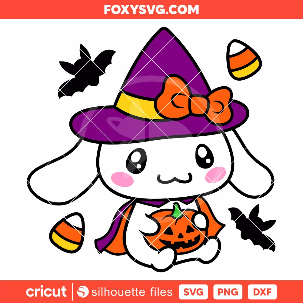 Halloween Cinnamoroll Svg, Sanrio Svg, Halloween Svg, Cricut, Silhouette SVG Cut File