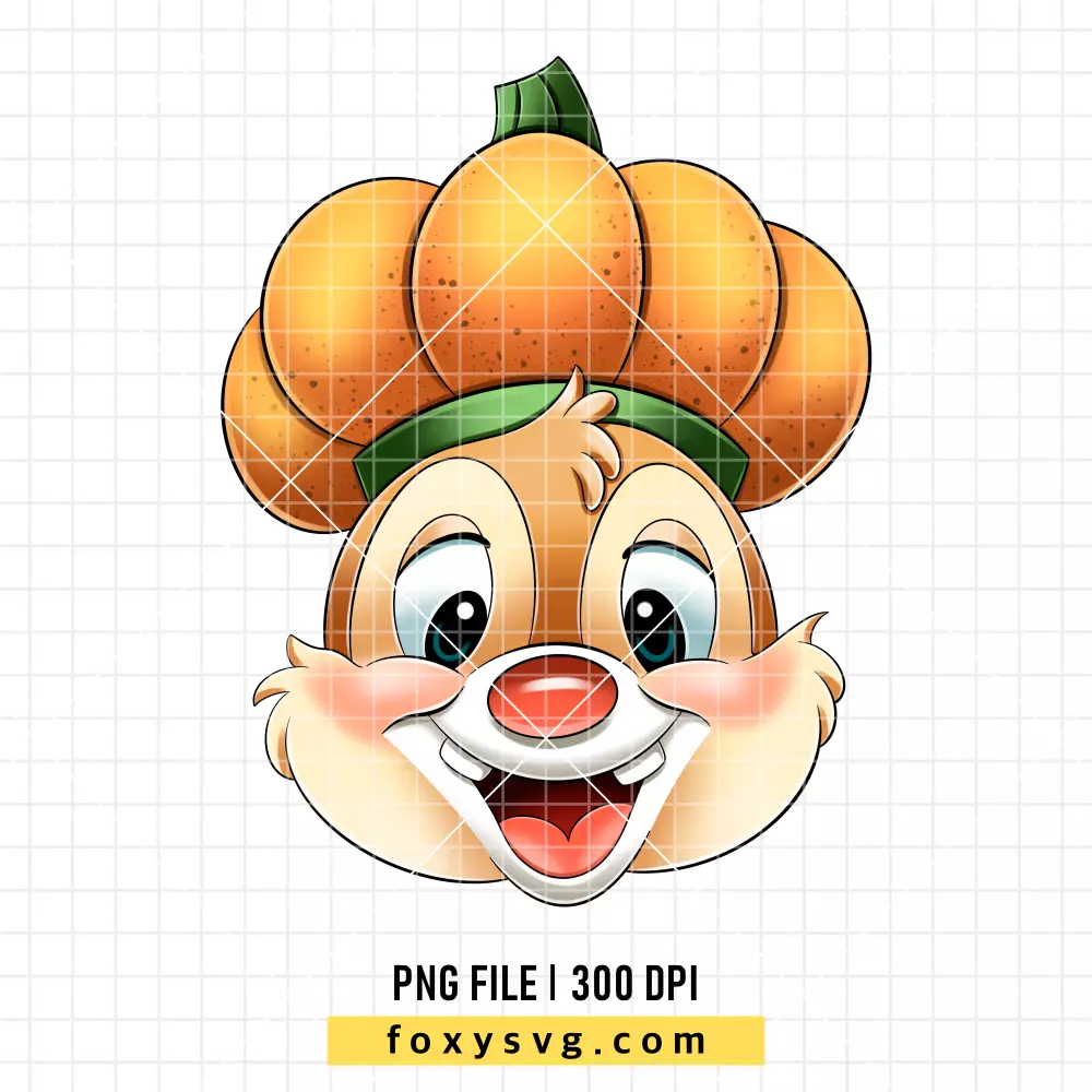 Halloween Dale Pumpkin PNG, Halloween PNG, Disney PNG, Sublimation PNG