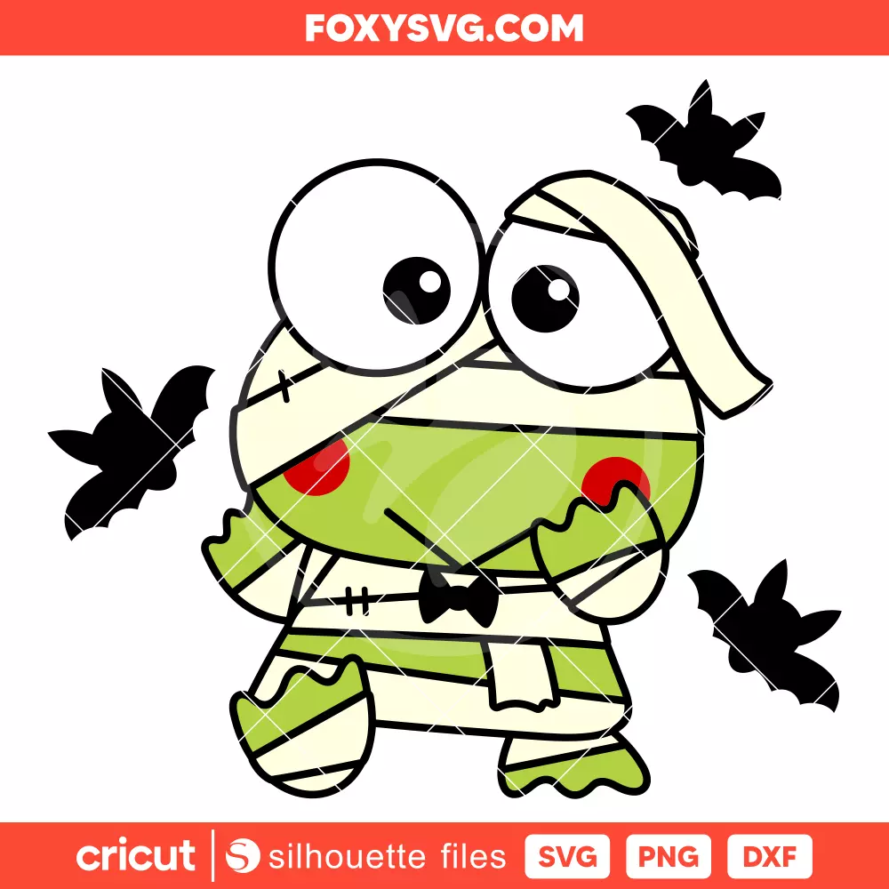 Keroppi Mummy Svg, Sanrio Svg, Halloween Svg, Cricut, Silhouette SVG Cut File