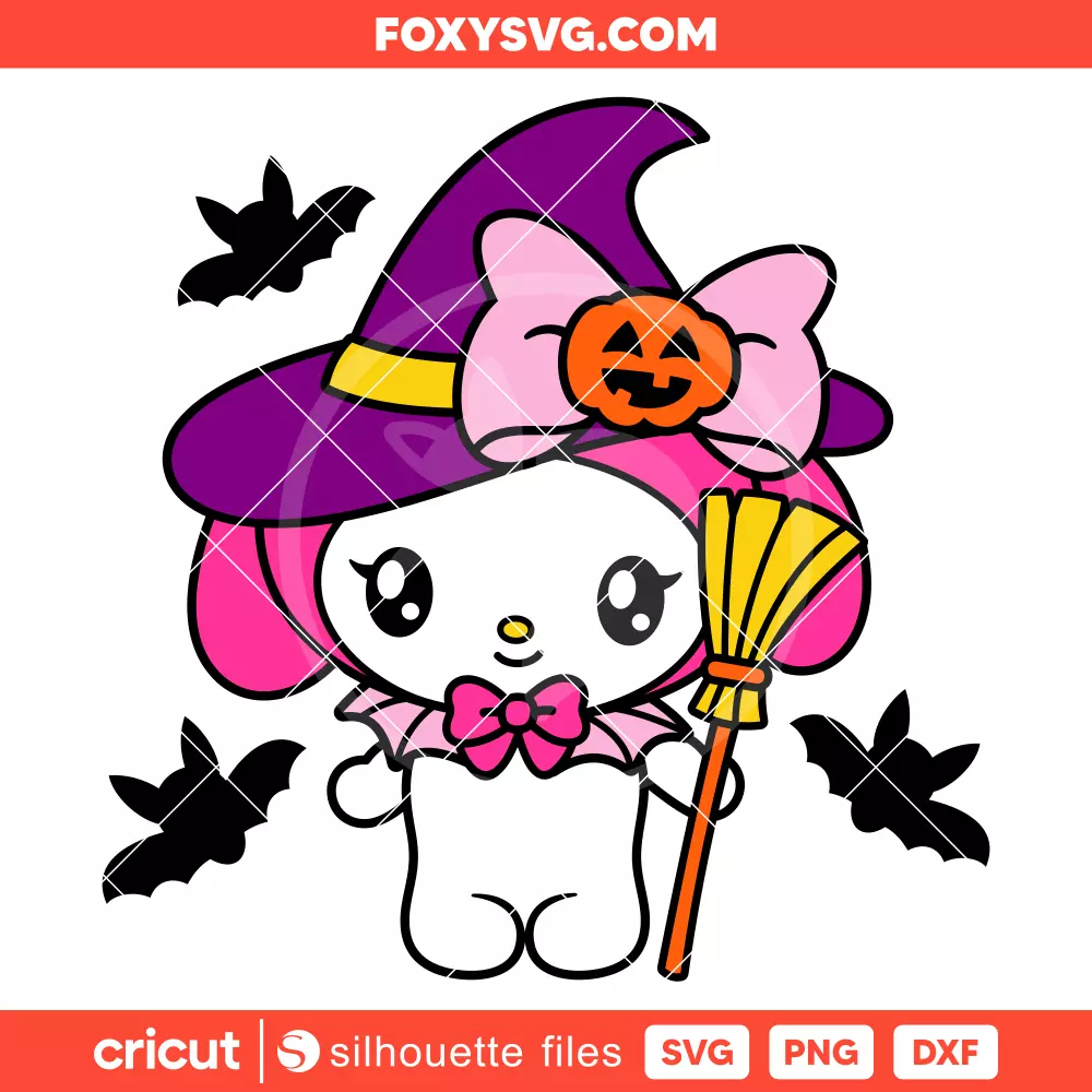 Halloween My Melody Svg, Sanrio Svg, Halloween Svg, Cricut, Silhouette SVG Cut File
