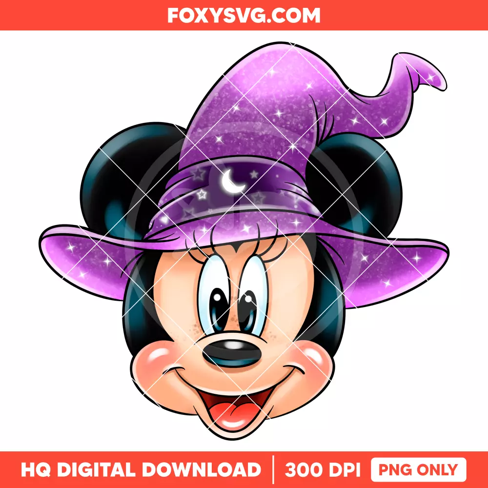 Minnie Mouse Halloween PNG, Happy Halloween PNG, Disney PNG, Sublimation PNG