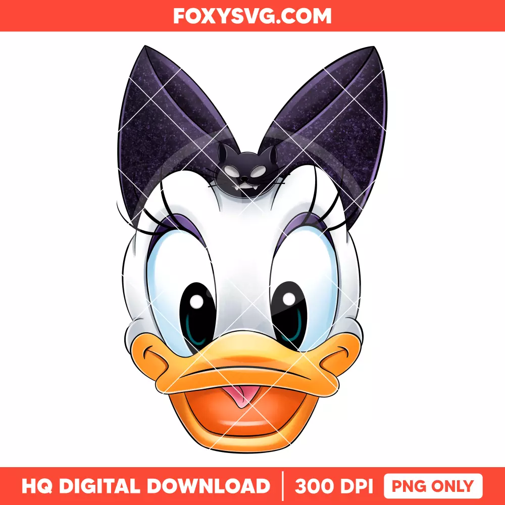 Daisy Duck Halloween PNG, Happy Halloween PNG, Disney PNG, Sublimation PNG