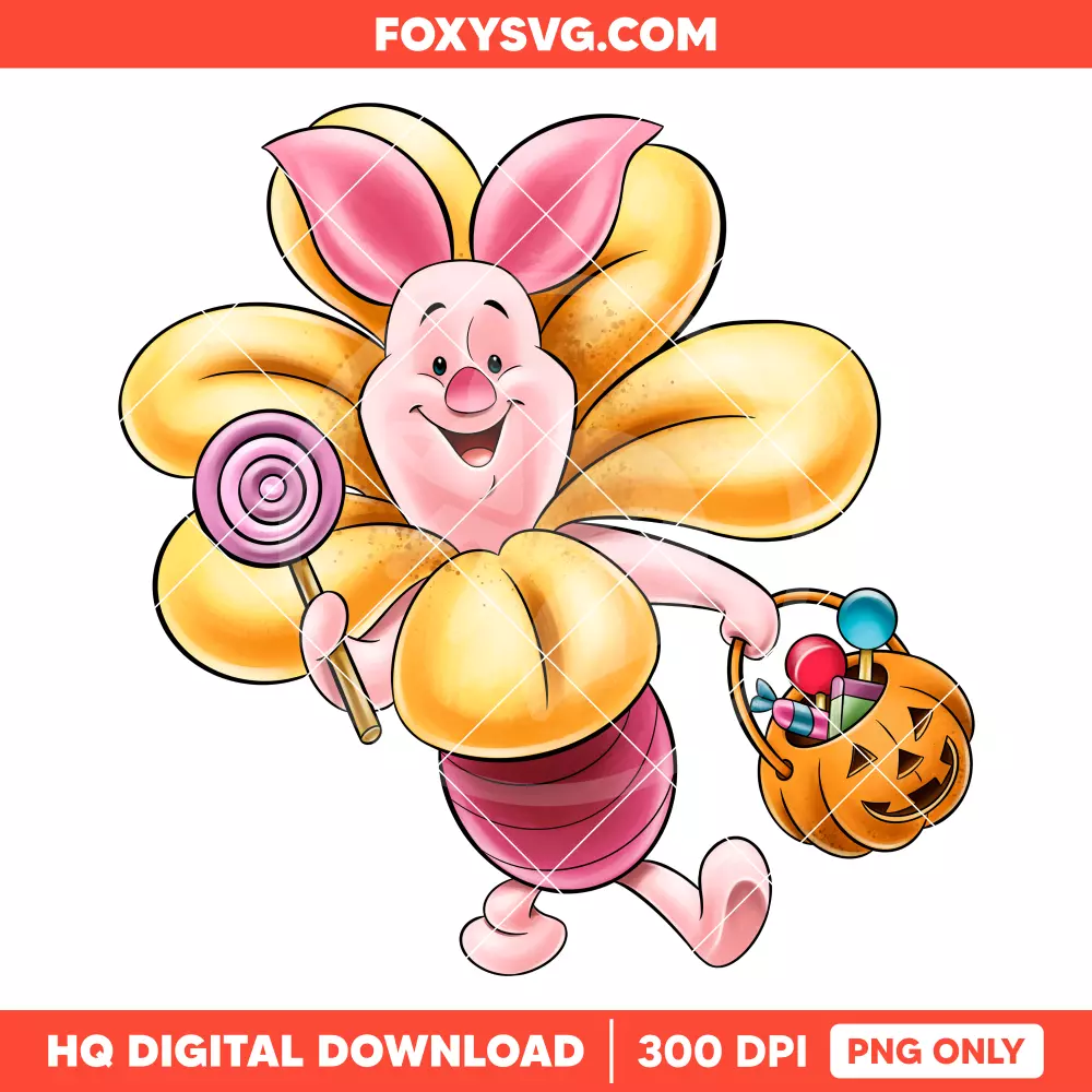 Halloween Piglet PNG, Happy Halloween PNG, Disney PNG, Sublimation PNG