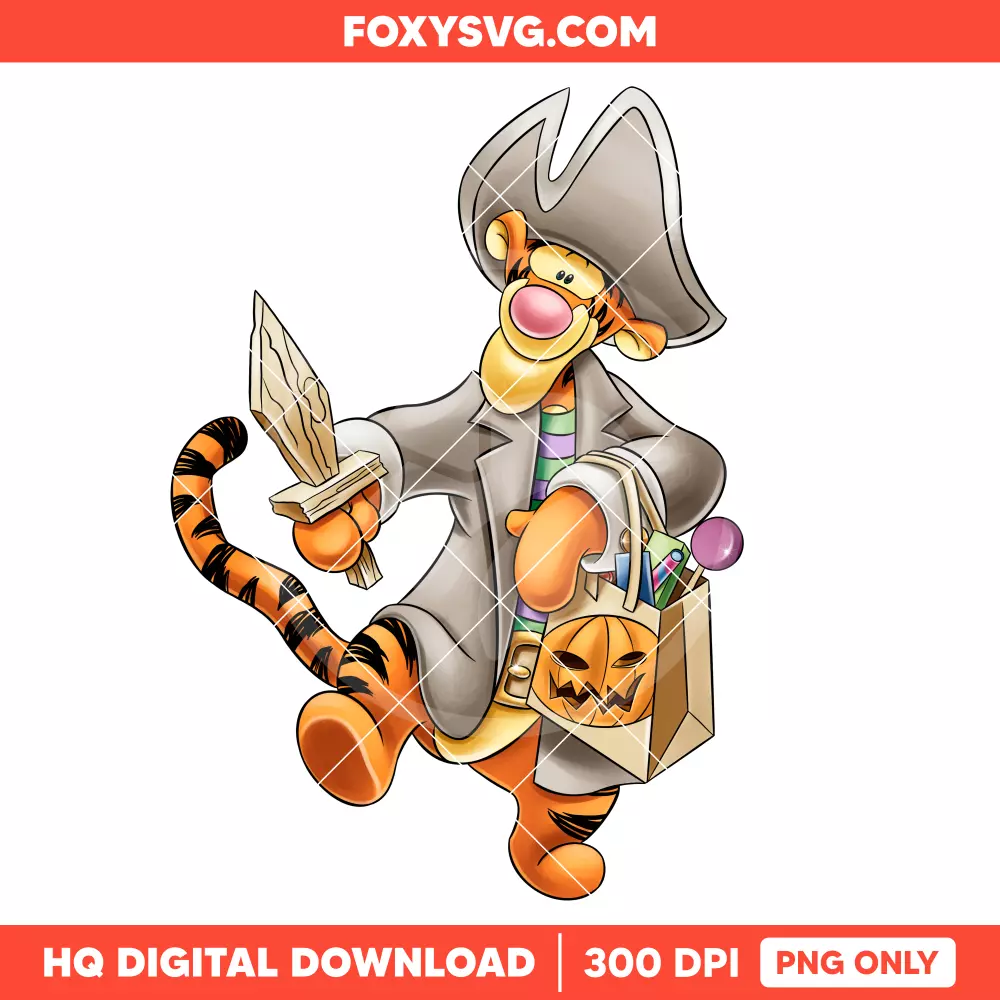 Halloween Tigger PNG, Happy Halloween PNG, Disney PNG, Sublimation PNG