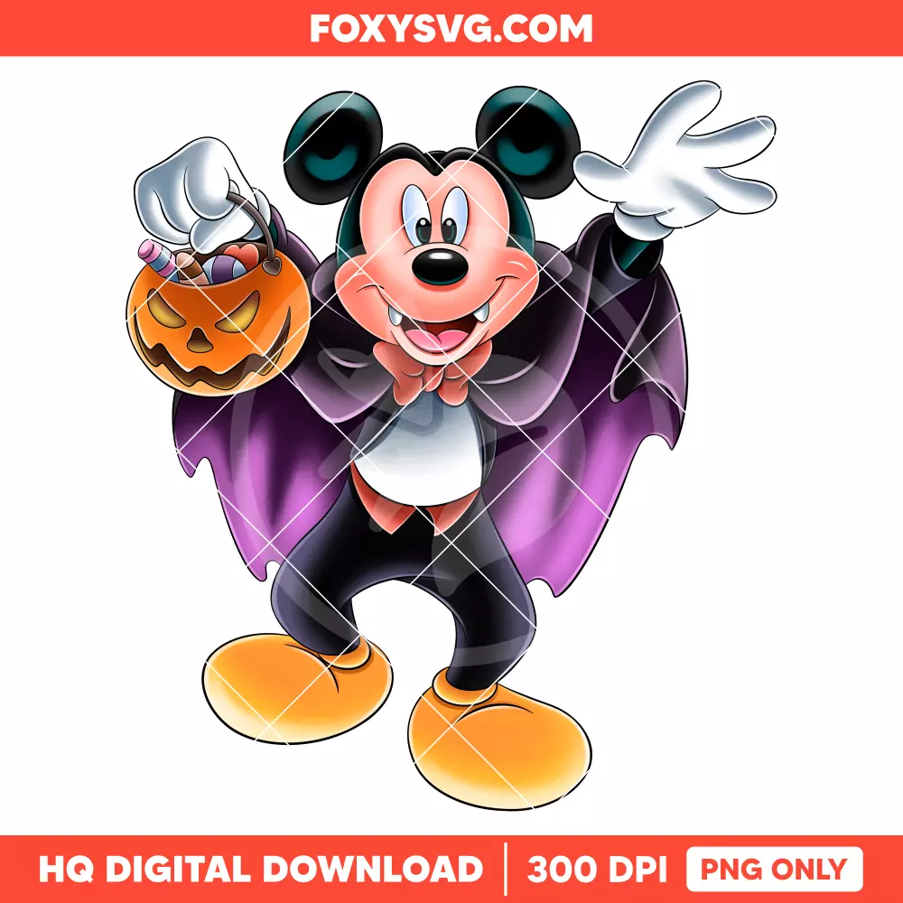 Mickey Mouse Halloween PNG, Happy Halloween PNG, Disney PNG, Sublimation PNG