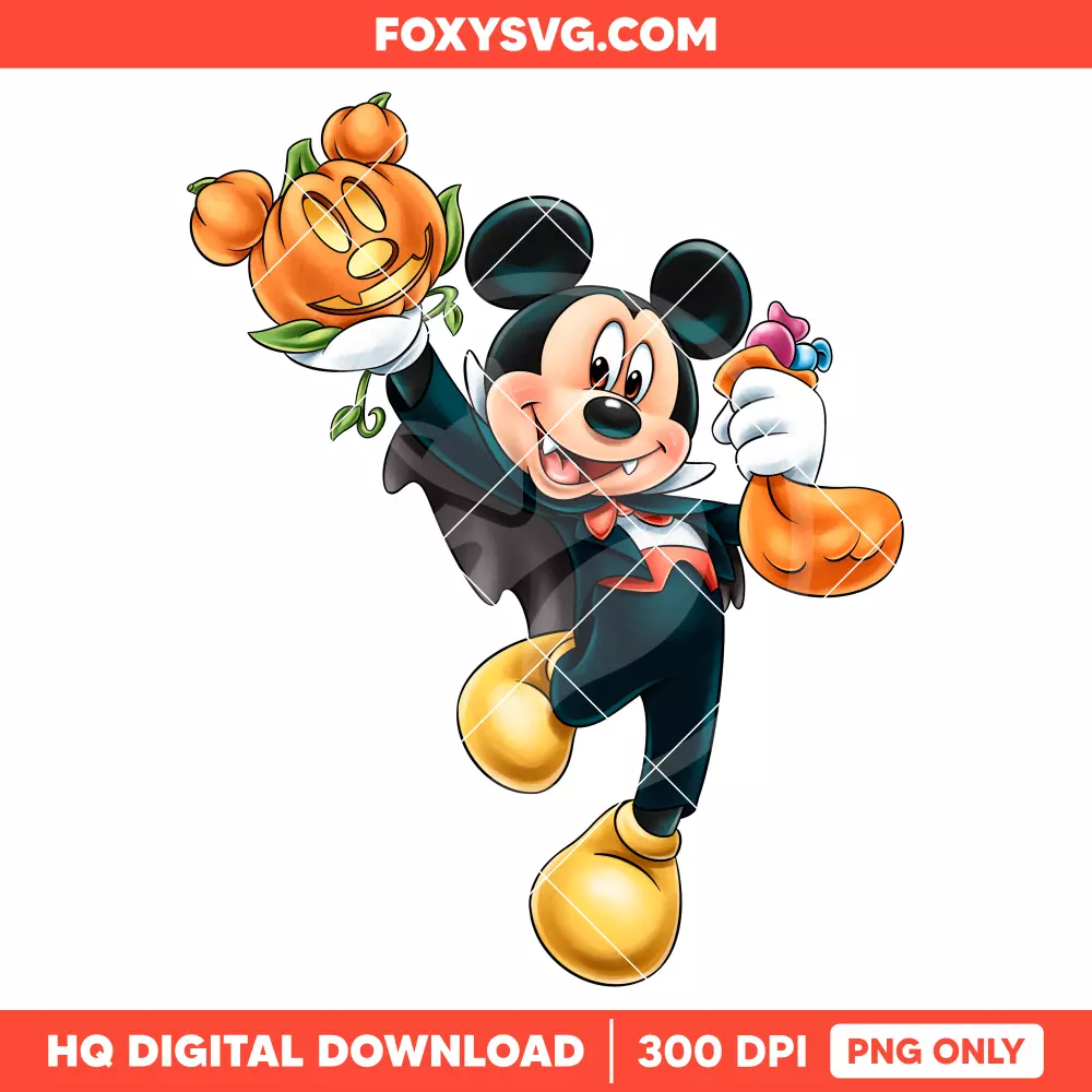 Mickey Mouse Halloween PNG, Happy Halloween PNG, Disney PNG, Sublimation PNG