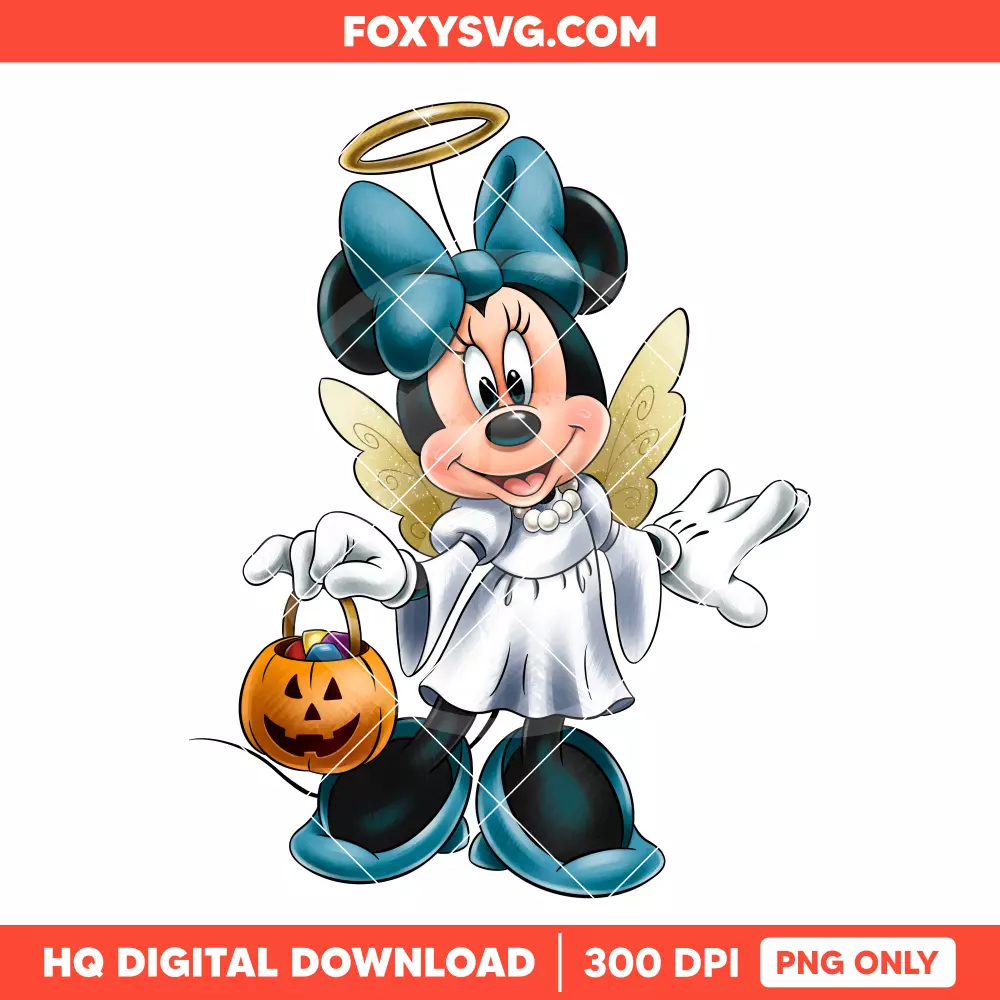 Minnie Mouse Halloween Costume PNG, Happy Halloween PNG, Disney PNG, Sublimation PNG