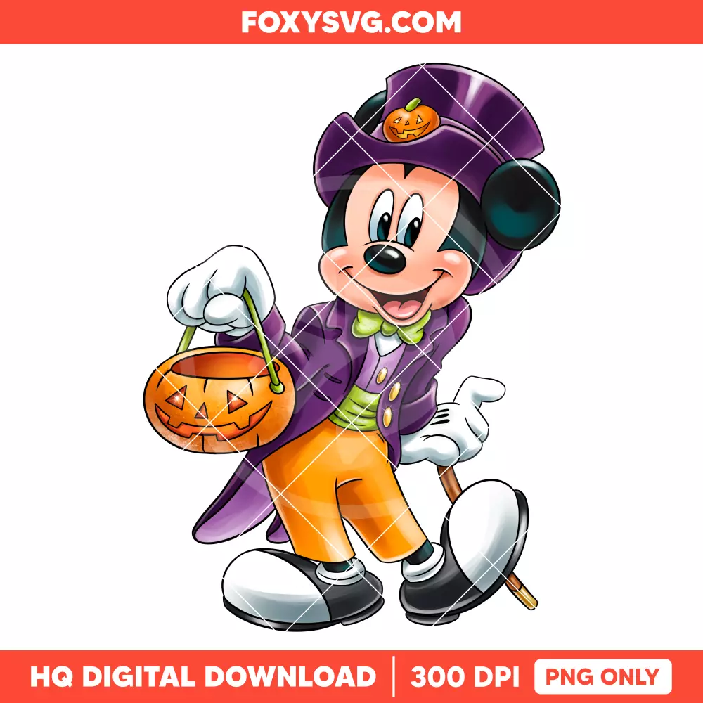 Mickey Mouse Halloween PNG, Happy Halloween PNG, Disney PNG, Sublimation PNG