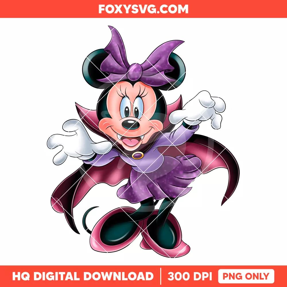 Minnie Mouse Halloween Costume PNG, Happy Halloween PNG, Disney PNG, Sublimation PNG