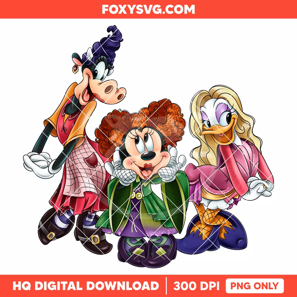 Sanderson Sisters Halloween PNG, Hocus Pocus PNG, Happy Halloween PNG, Disney PNG, Sublimation PNG