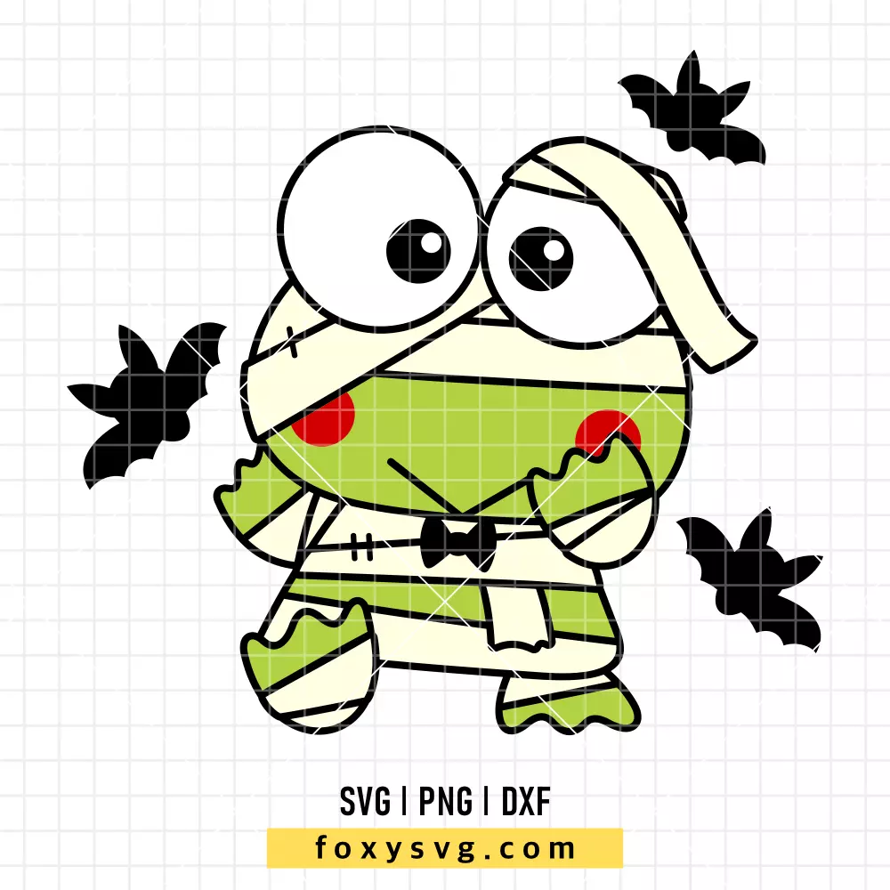 Keroppi Mummy SVG | Sanrio SVG PNG Design for Cricut, Silhouette