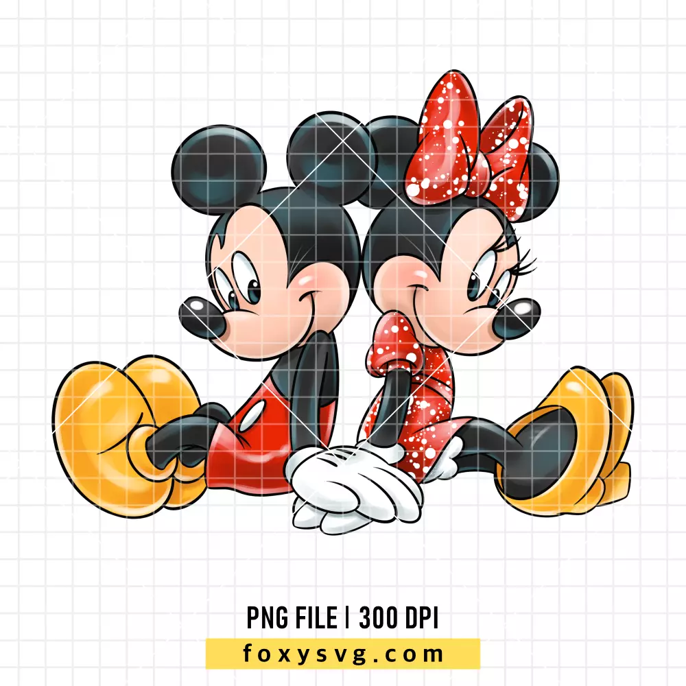 Mickey & Minnie Valentine PNG, Valentine’s Day PNG, Disney PNG, Sublimation PNG