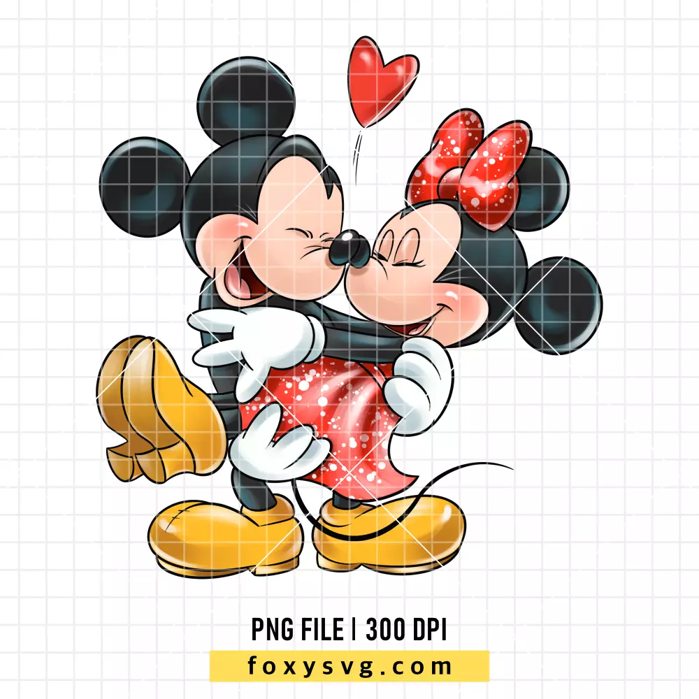Mickey & Minnie Valentine PNG, Valentine’s Day PNG, Disney PNG, Sublimation PNG