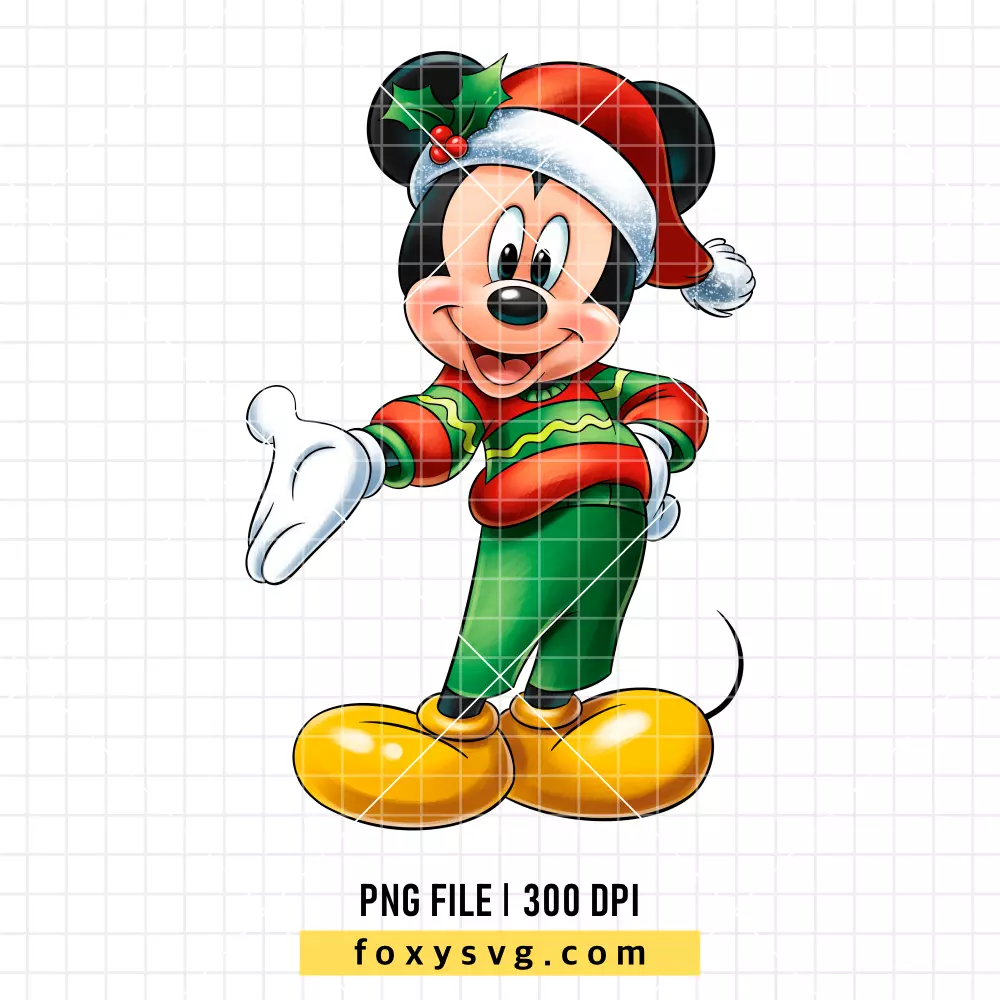 Mickey Mouse Christmas PNG, Christmas PNG, Disney PNG, Sublimation PNG