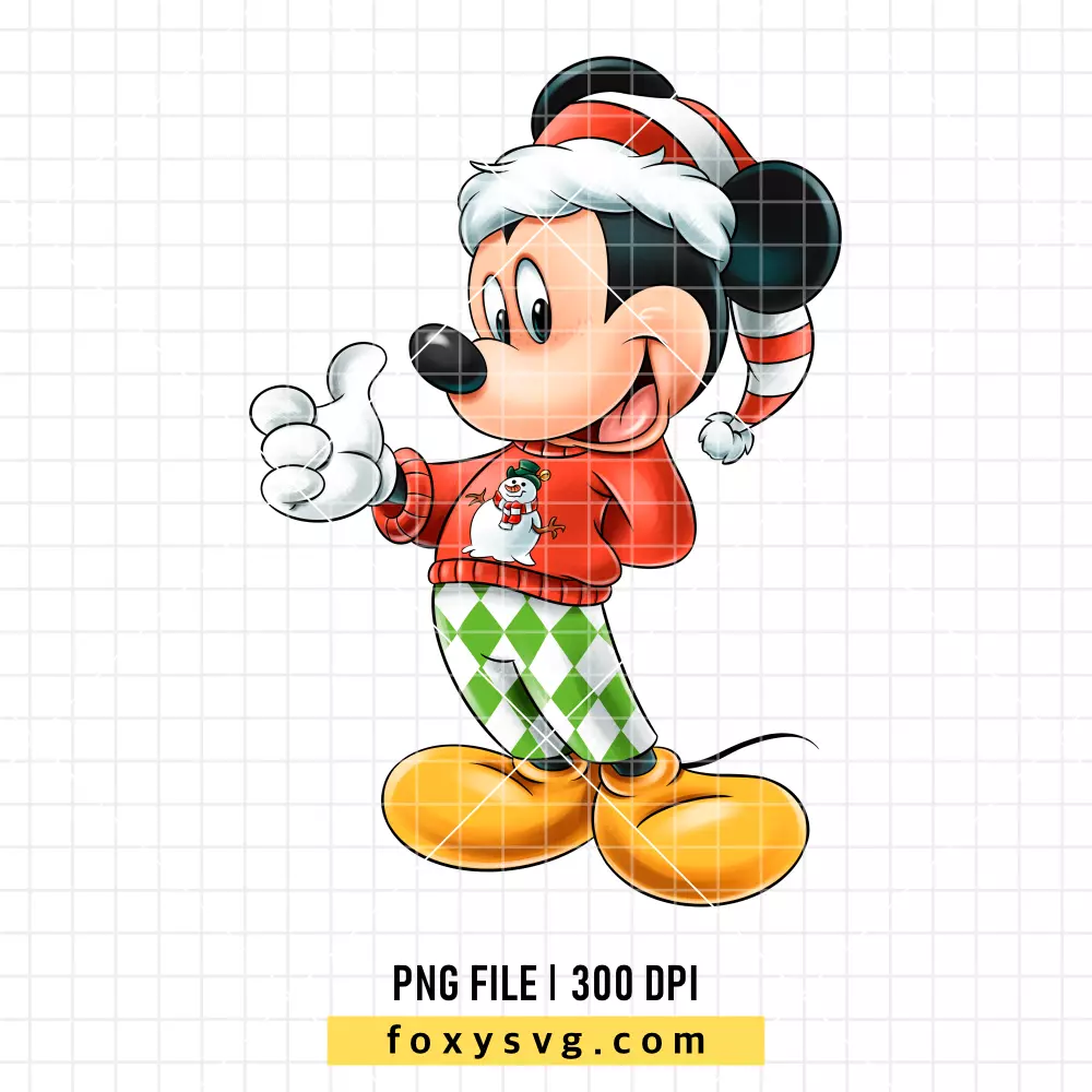 Mickey Mouse Christmas PNG, Christmas PNG, Disney PNG, Sublimation PNG