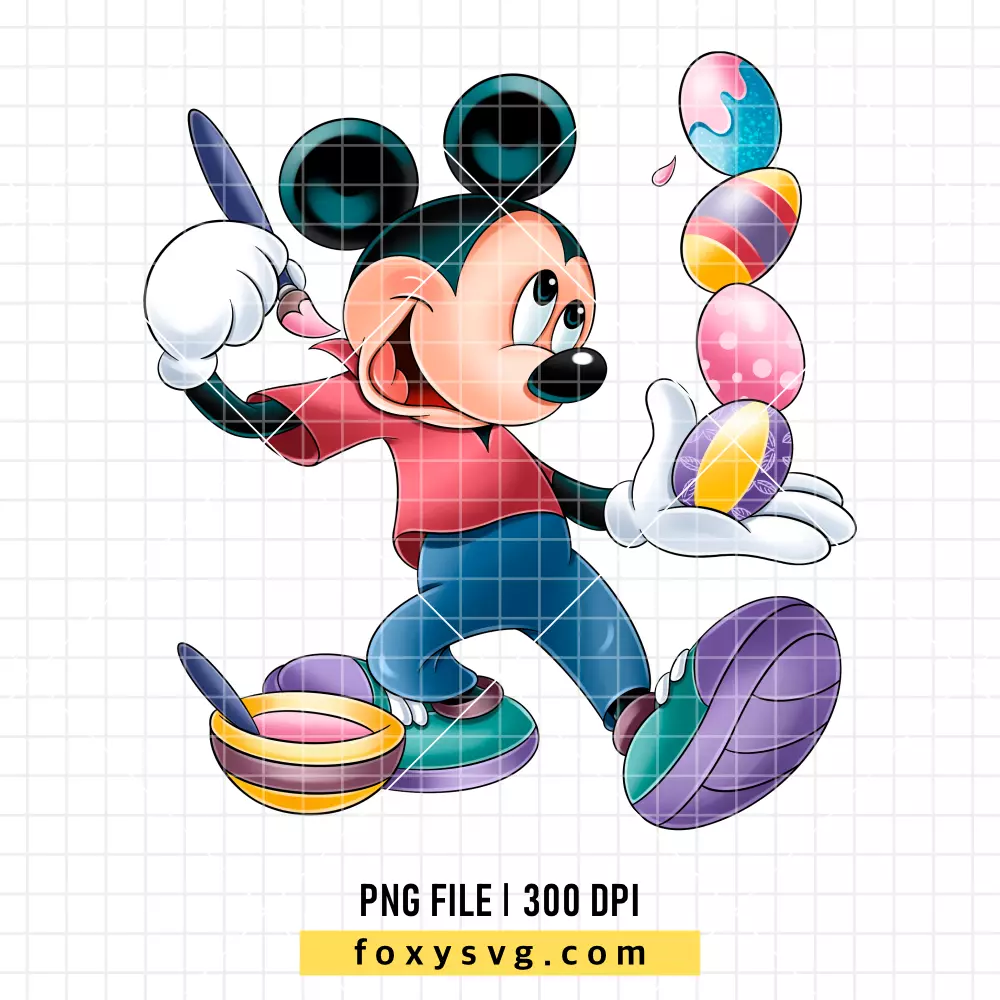 Mickey Mouse Easter PNG, Happy Easter PNG, Disney PNG, Sublimation PNG