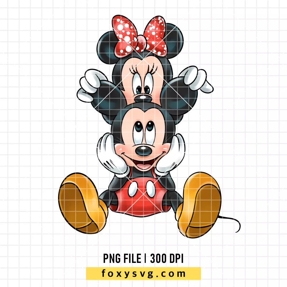 Mickey and Minnie Valentine PNG, Valentine’s Day PNG, Disney PNG, Sublimation PNG