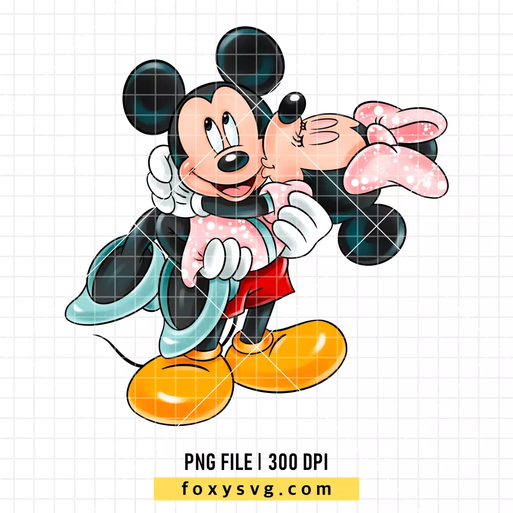 Mickey & Minnie Valentine PNG, Valentine’s Day PNG, Disney PNG, Sublimation PNG