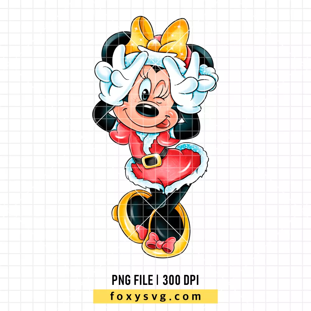 Minnie Mouse Christmas PNG, Christmas PNG, Disney PNG, Sublimation PNG