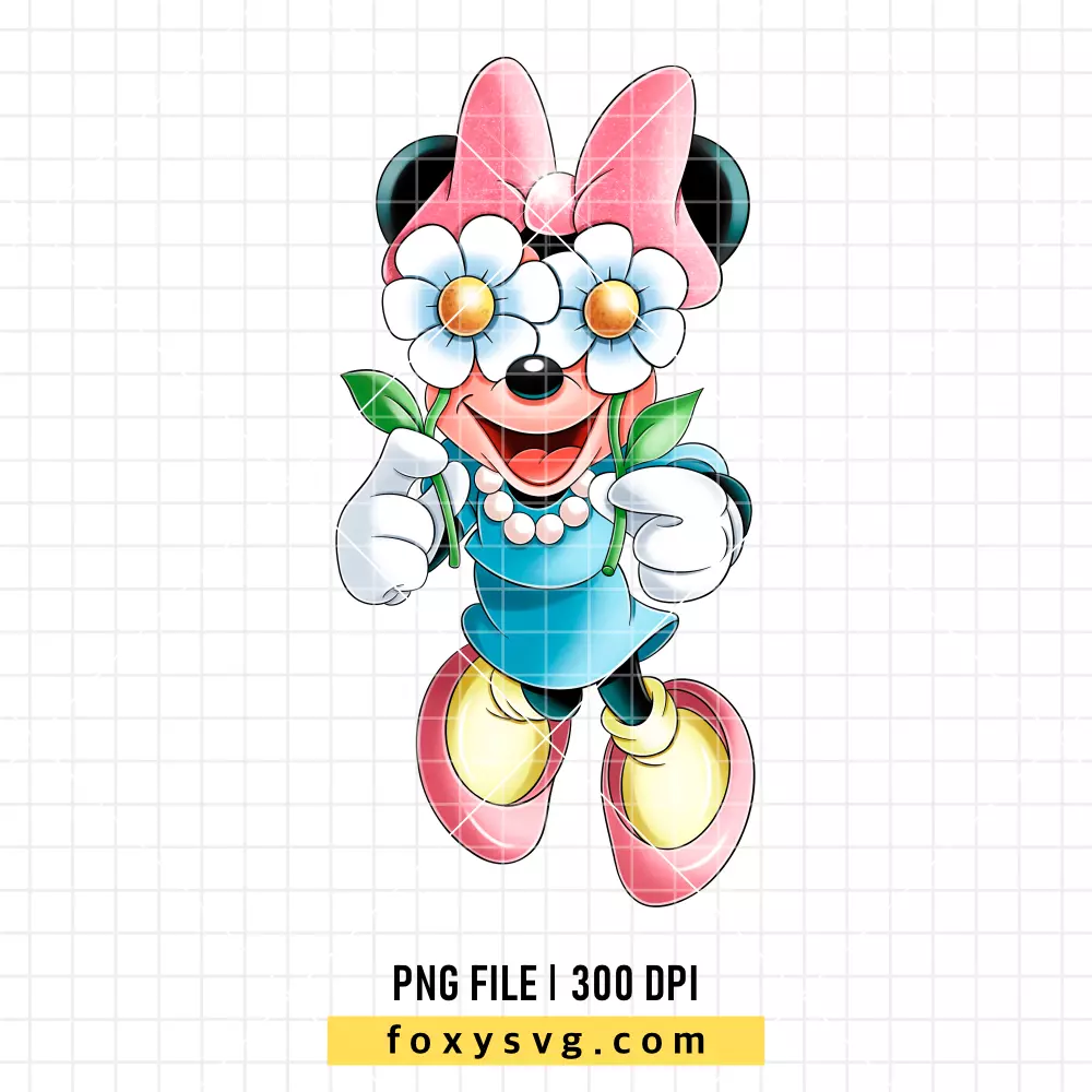 Minnie Daisies PNG, Mickey & Friends PNG, Disney PNG, Sublimation PNG