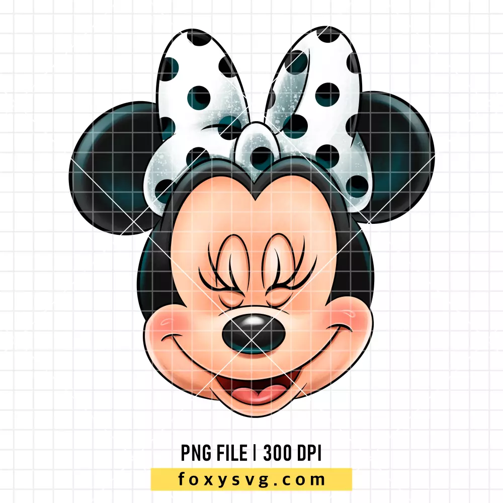 Minnie Mouse Bow Head PNG, Mickey & Friends PNG, Disney PNG, Sublimation PNG