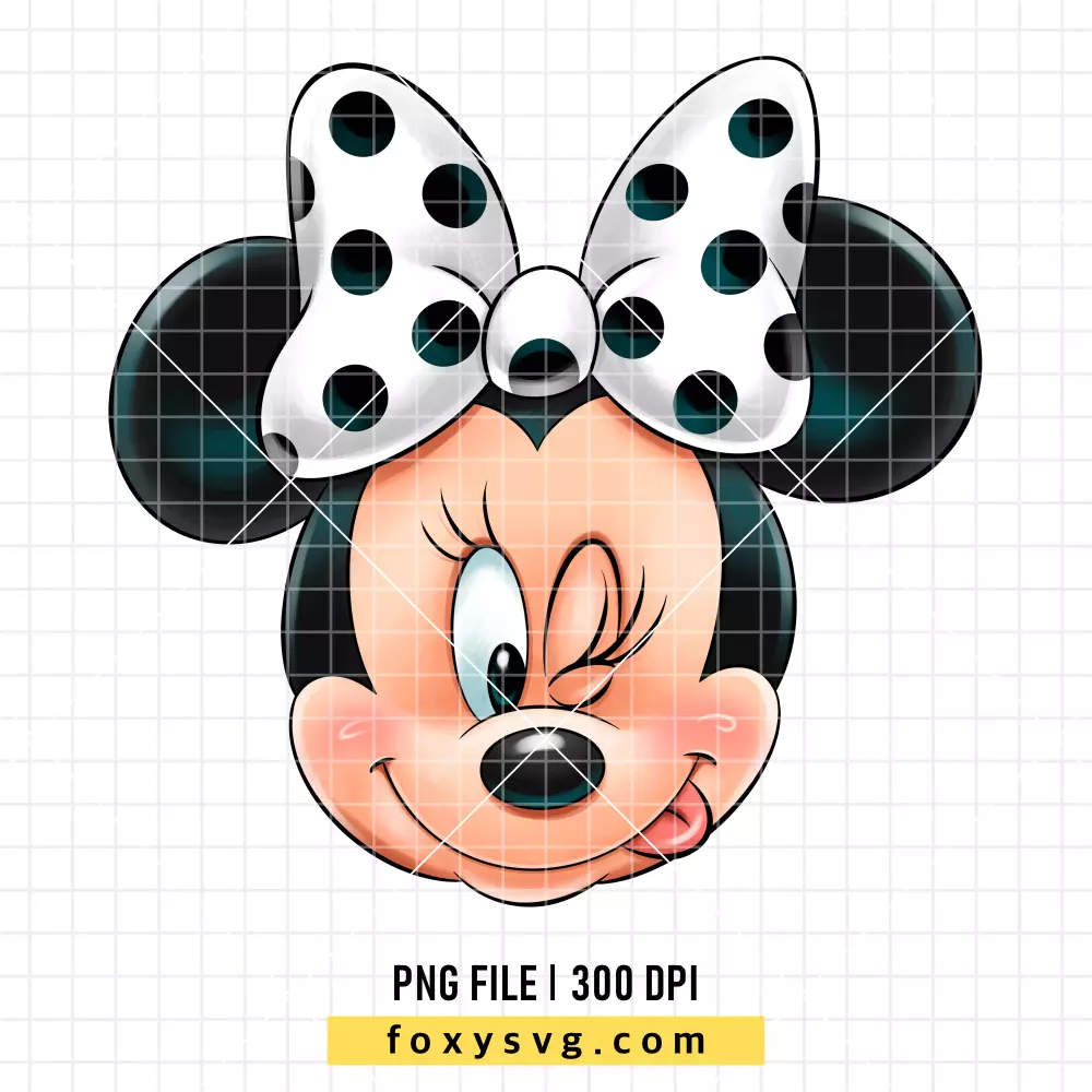 Minnie Mouse Bow Head PNG, Mickey & Friends PNG, Disney PNG, Sublimation PNG