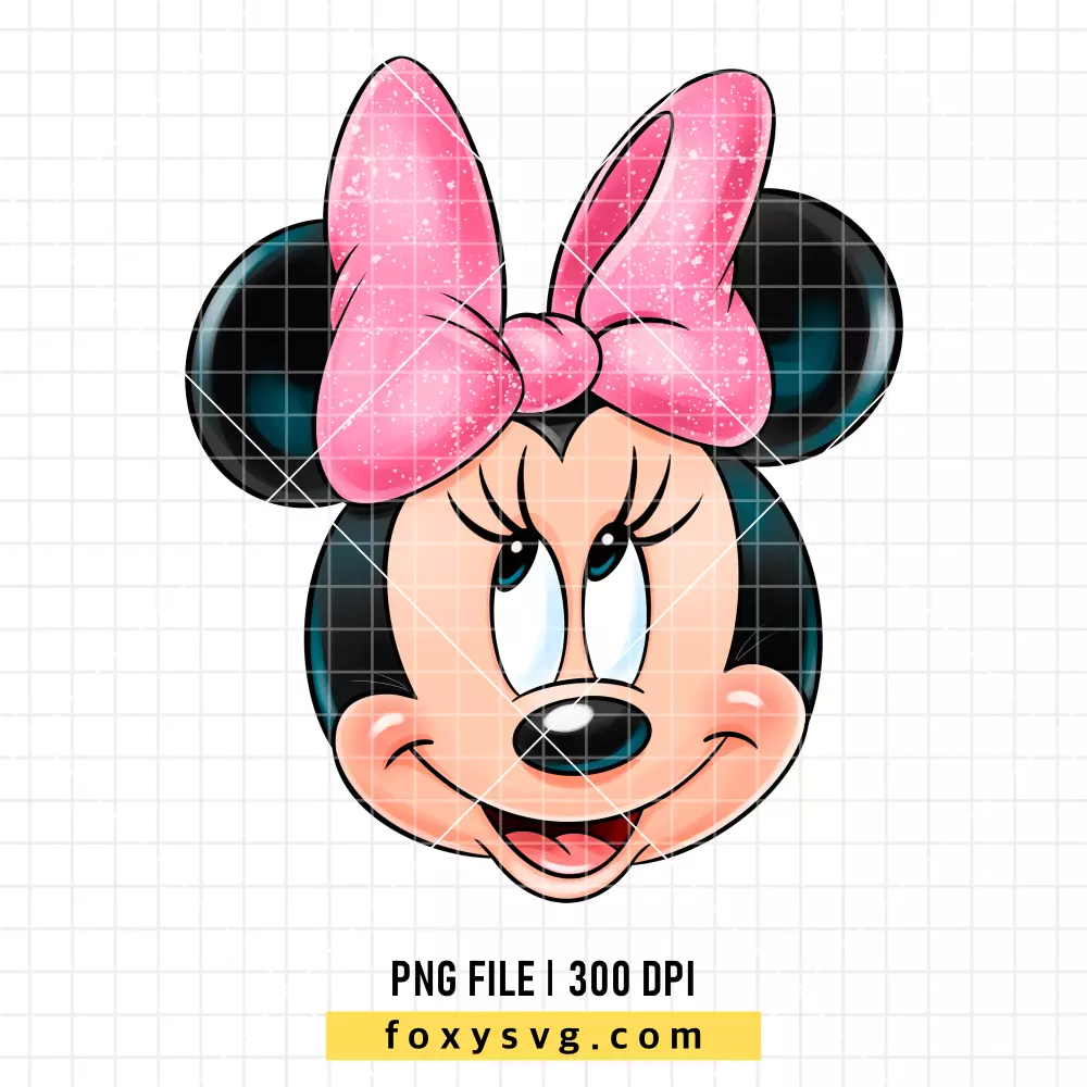 Minnie Mouse Bow Head PNG, Mickey & Friends PNG, Disney PNG, Sublimation PNG