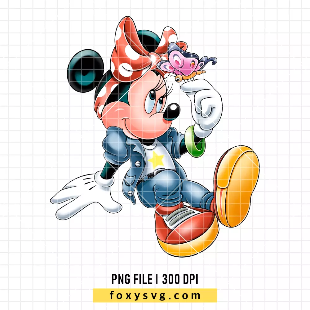 Minnie Mouse Butterfly PNG, Mickey & Friends PNG, Disney PNG, Sublimation PNG